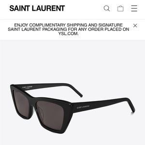 YSL cat eye - mica black